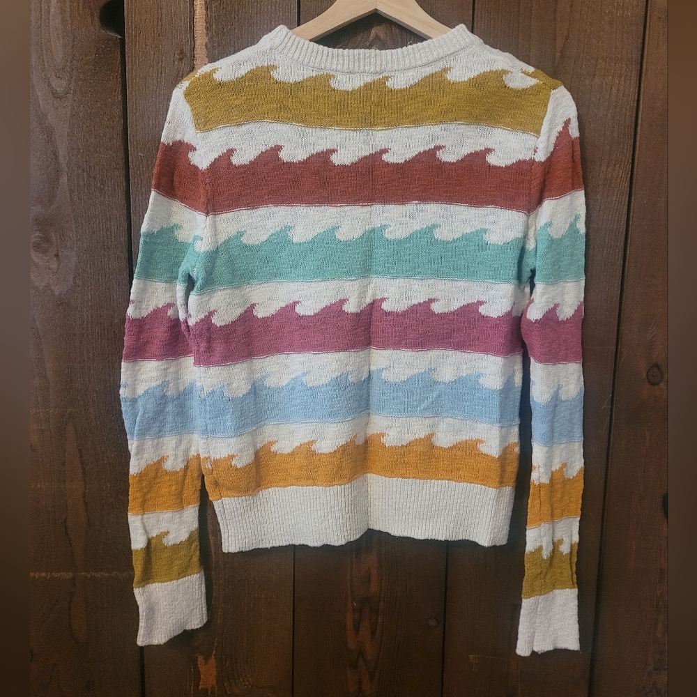 Faherty Multicolor Wave Pattern Sweater - image 3
